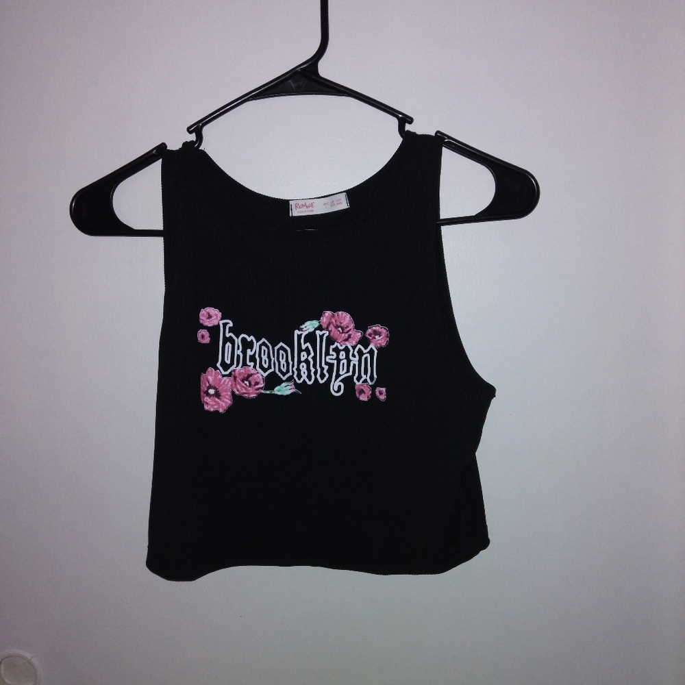 Black tank top